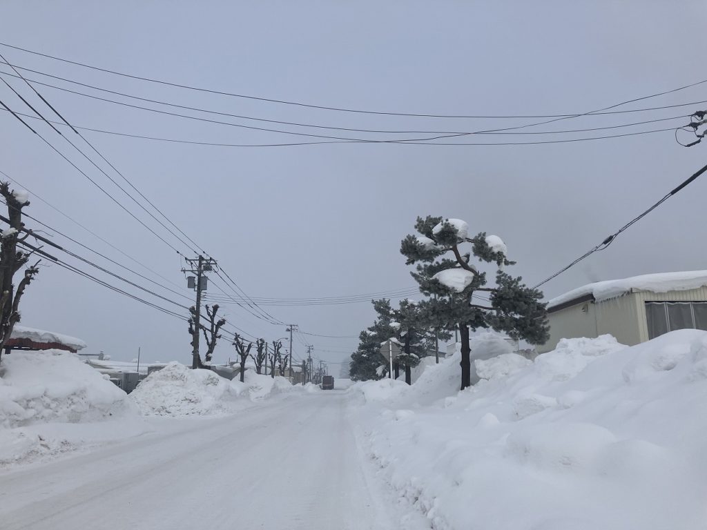 「北海道旭川市の冬の朝」No.3665